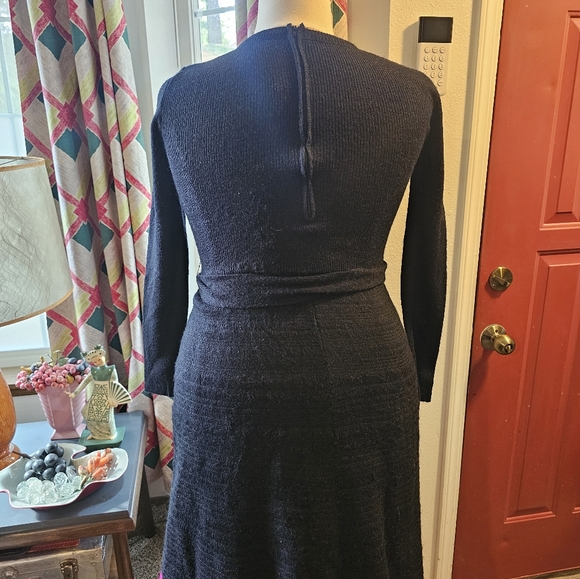 Vintage 70s Caron of Chicago Knit Maxi Dress - Picture 6 of 10